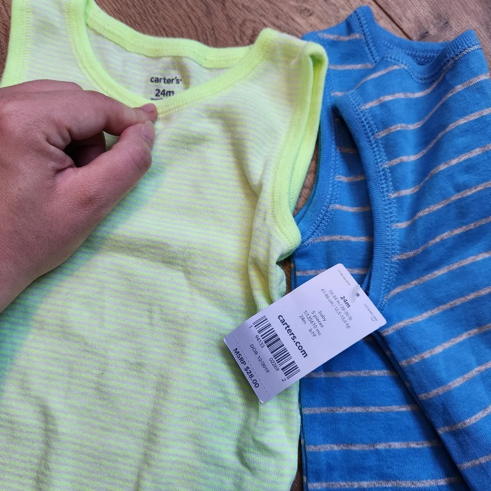 Carter's 24m Boys Sleeveless bodysuits Tanks